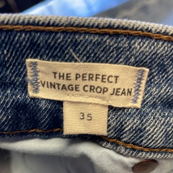 Madewell The Perfect Vintage Crop Jean Size 35. - Picture 7 of 11